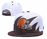 Browns Team Logo White Brown Adjustable Hat GS,baseball caps,new era cap wholesale,wholesale hats